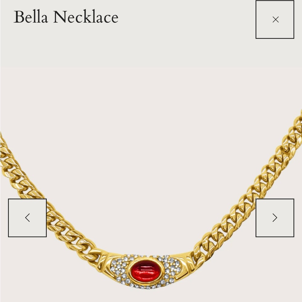 Cadena Bella necklace in red